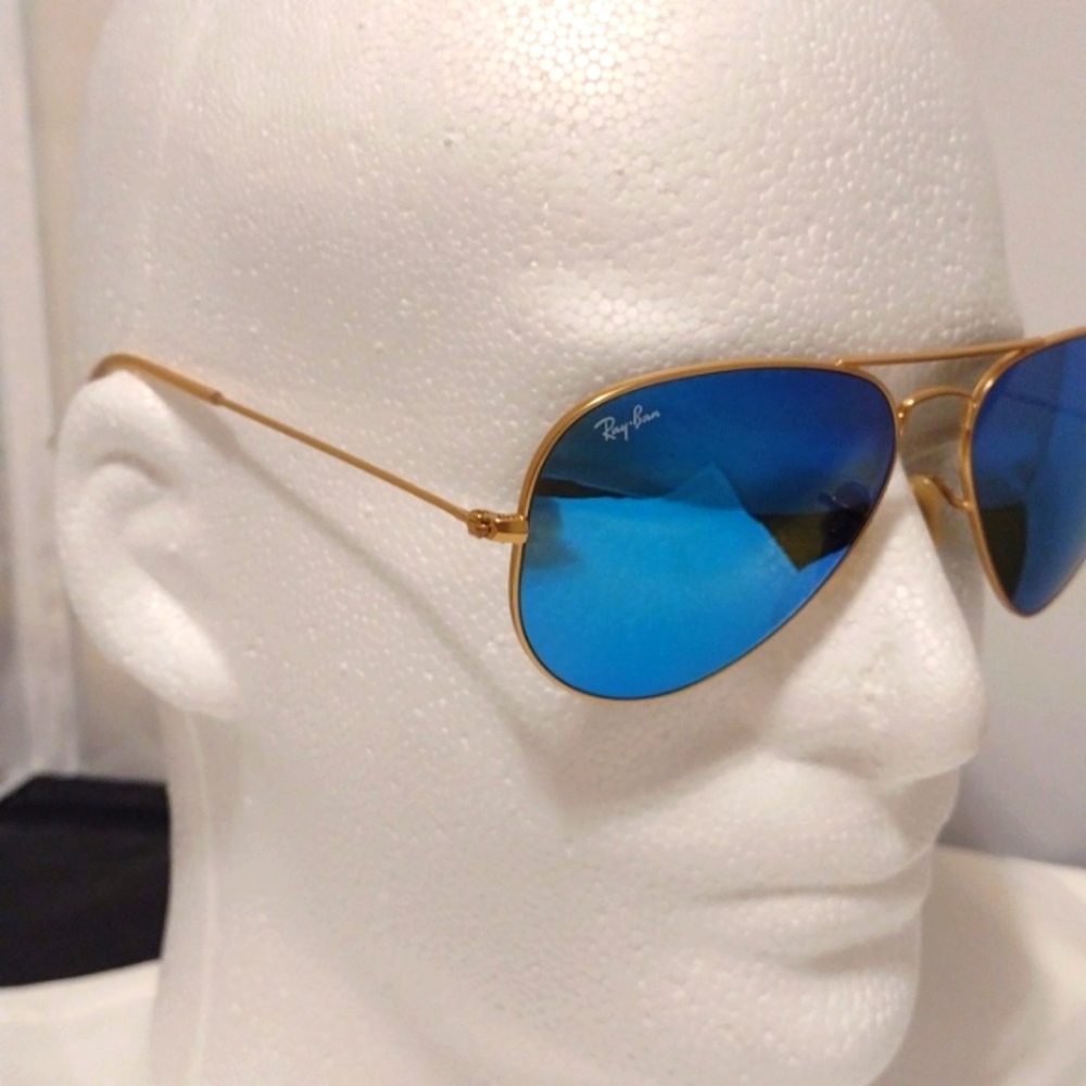 Ray-Ban Aviator Flash Blue Mirror - Picture 3 of 5